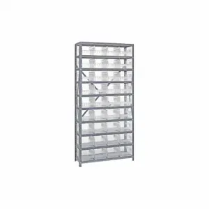 QUANTUM STORAGE SYSTEMS 1875-208CL Shelf Bin Unit, Clear-View, 18 x 36 x 75 Inch Size | CG9DGM