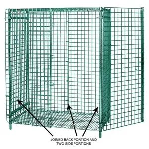 QUANTUM STORAGE SYSTEMS 243660EPP Enclosure Panel, 24 x 36 x 60 Inch Panel, Green Epoxy | CG9FBR