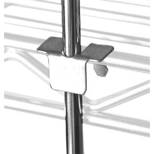 QUANTUM STORAGE SYSTEMS 72RT Wire Shelving Rods And Tabs, Three 72 Inch Rods And Corresponding Tabs | CG9RTZ