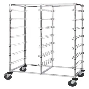 QUANTUM STORAGE SYSTEMS BC214069M14D Double Bay Bin Cart, 24 x 40 x 69 Inch Cart, No Bins, 14 Levels | CG9DNV