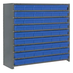 QUANTUM STORAGE SYSTEMS CL1239-401 Closed Shelving With Drawer, 12 x 36 x 39 Inch Size, 7 Shelves | CG9DHL