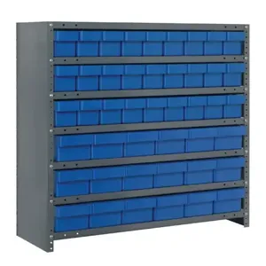 QUANTUM STORAGE SYSTEMS CL1839-624 Closed Shelving With Drawer, 18 x 36 x 39 Inch Size, 7 Shelves | CG9DHY