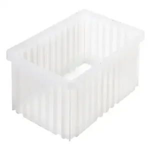 QUANTUM STORAGE SYSTEMS DG92050CL Clear-View Dividable Grid Container, 16-1/2 x 10-7/8 x 5 Inch Size, | CG9DAV