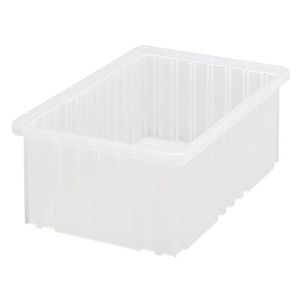QUANTUM STORAGE SYSTEMS DG92060CL Clear-View Dividable Grid Container, 16-1/2 x 10-7/8 x 6 Inch Size, | CG9DAW