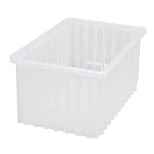 QUANTUM STORAGE SYSTEMS DG92080CL Clear-View Dividable Grid Container, 16-1/2 x 10-7/8 x 8 Inch Size, | CG9DAX