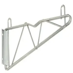 QUANTUM STORAGE SYSTEMS DWB14 Cantilever Arm, Chrome, Two Wall Mount Brackets with Two 14 Inch Cantilevers | CG9FHD