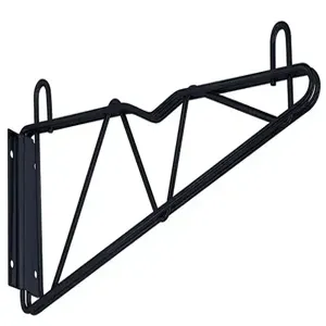 QUANTUM STORAGE SYSTEMS DWB14BK Cantilever Arm, Black Epoxy, Two Wall Mount Brackets with Two 14 Inch Cantilevers | CG9FHE