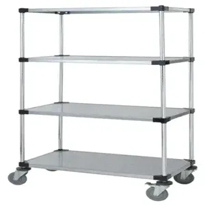 QUANTUM STORAGE SYSTEMS M1860SG47 Mobile Cart, 4 Solid Shelf, 18 x 60 x 80 Inch Size | CG9CPX