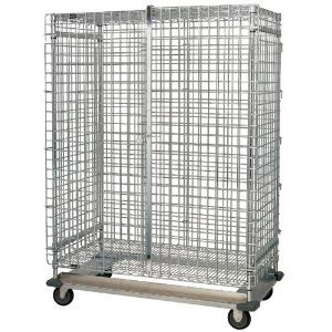 QUANTUM STORAGE SYSTEMS MD2436-70SEC Wire Security Unit, Dolly Base, 24 x 36 x 70 Inch Size | CG9DNN