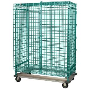 QUANTUM STORAGE SYSTEMS MD2448-70SECP Wire Security Unit, Dolly Base, 24 x 48 x 70 Inch Size | CG9DNR