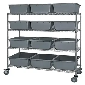 QUANTUM STORAGE SYSTEMS MWR4-2419-9 Mobile Wire Unit, 24 x 60 x 69 Inch Size | CG9TRD