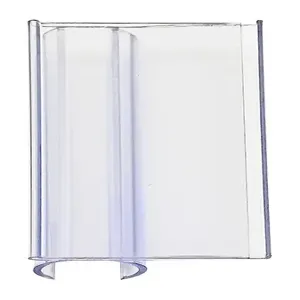 QUANTUM STORAGE SYSTEMS PLH2X4C Post Clear Label Holder With Laser Label Insert | CG9EXE