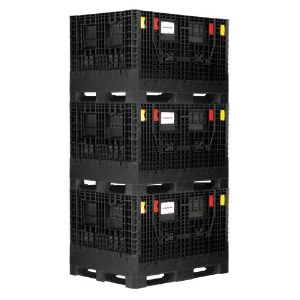QUANTUM STORAGE SYSTEMS QBB-4845-34 Zusammenklappbare Großbox, 48 x 45 x 34 Zoll Größe | CG9TRV