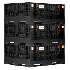 QUANTUM STORAGE SYSTEMS QBB-4845-34 Collapsible Bulk Box, 48 x 45 x 34 Inch Size | CG9TRV