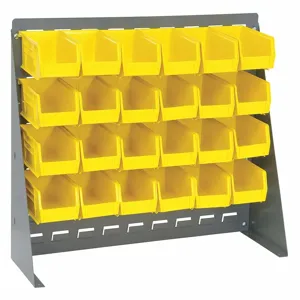 QUANTUM STORAGE SYSTEMS QBR-2721-210-24YL Louvered Bench Rack 27 x 8 x 21 inch Yellow | AF4BLN 8NNH8