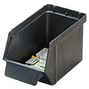 QUANTUM STORAGE SYSTEMS QCS20CO Conductive Stack And Lock Bin, 7 x 3-7/8 x 2-7/8 Inch Size | CG9DKH