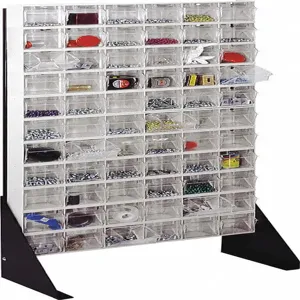 QUANTUM STORAGE SYSTEMS QFS148-306WT Bin Storage Rack 66 Bins White | AF4FUL 8V676