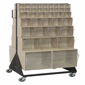 QUANTUM STORAGE SYSTEMS QFS248-76IV+QFS400 Bin Storage Rack 288 Bins Ivory | AF4RLX 9GU05