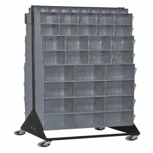 QUANTUM STORAGE SYSTEMS QFS270-72GY+QFS400 Bin Storage Rack 70 Bins Gray | AF6BFZ 9VPR8