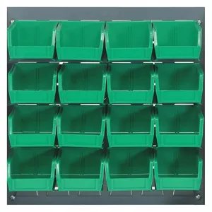 QUANTUM STORAGE SYSTEMS QLP-1819-210-16GN Louvered Bench Rack 18 x 6 x 19 Inch Green | AF4VMC 9LFX5