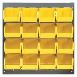 QUANTUM STORAGE SYSTEMS QLP-1819-220-16YL Louvered Bench Rack 18 x 8 x 19 inch Yellow | AF6AXQ 9UGF1