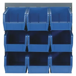 QUANTUM STORAGE SYSTEMS QLP-1819-230-9BL Louvered Bench Rack 18 x 11 x 19 Inch Blue | AF3YDL 8EYW1