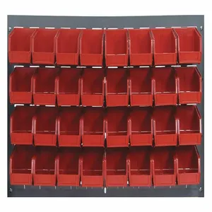 QUANTUM STORAGE SYSTEMS QLP-3619-210-32RD Louvered Panel 36 x 6 x 19 Inch Red | AF4JVP 8YEN5