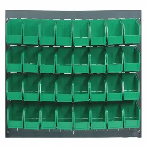 QUANTUM STORAGE SYSTEMS QLP-3619-220-32GN Louvered Panel 36 x 8 x 19 Inch Green | AF4NUM 9DUP3