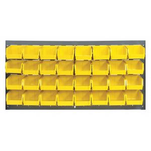 QUANTUM STORAGE SYSTEMS QLP-3619-220-32YL Louvered Panel 36 x 8 x 19 Inch Yellow | AF6CVM 9WXL6