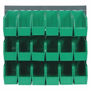 QUANTUM STORAGE SYSTEMS QLP-3619-230-18GN Louvered Panel 36 x 11 x 19 Inch Green | AF4UHP 9KCH0