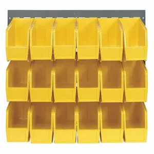 QUANTUM STORAGE SYSTEMS QLP-3619-230-18YL Louvered Panel 36 x 11 x 19 Inch Yellow | AF4YRV 9R385