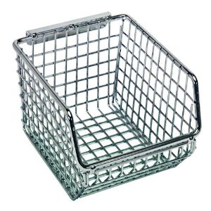 QUANTUM STORAGE SYSTEMS QMB510C Mesh Stack And Hang Bin, 5-1/4 x 4-1/4 x 3 Inch Size | CG9EGR