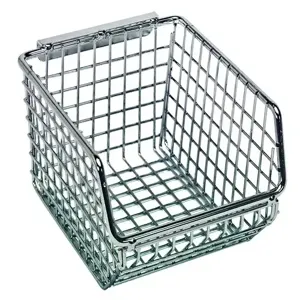 QUANTUM STORAGE SYSTEMS QMB510C Mesh Stack And Hang Bin, 5-1/4 x 4-1/4 x 3 Inch Size | CG9EGR