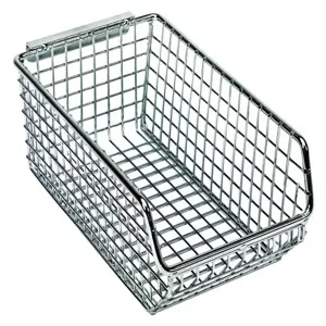 QUANTUM STORAGE SYSTEMS QMB520C Mesh Stack And Hang Bin, 7-1/4 x 4-1/4 x 3 Inch Size | CG9EGT