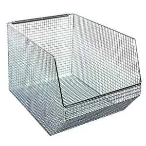 QUANTUM STORAGE SYSTEMS QMB560C Mesh Stack And Hang Bin, 18-1/2 x 11 x 10-1/8 Inch Size | CG9EHB