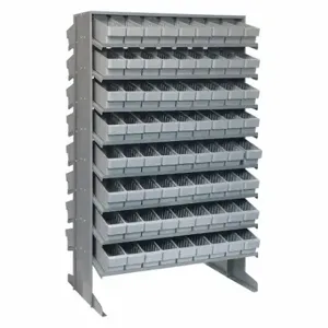 QUANTUM STORAGE SYSTEMS QPRD-501GY Pick Rack, 36 Inch x 24 Inch x 60 Inch, 2 Sided, 144 Bins, Open, Shelf B Inch, Gray | CV3EFN 493G79