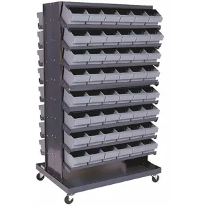 QUANTUM STORAGE SYSTEMS QPRD-601GY+QDU-00 Pick Rack Double Sided Mobile Gray | AF3XNF 8EG05