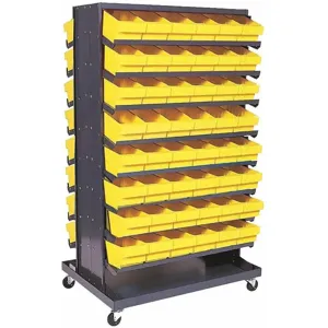 QUANTUM STORAGE SYSTEMS QPRD-601YL+QDU-00 Pick Rack Double Sided Mobile Yellow | AF4WWY 9NKE8