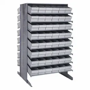 QUANTUM STORAGE SYSTEMS QPRD-602GY Pick Rack, 36 Inch x 36 Inch x 60 Inch, 2 Sided, 96 Bins, Open, Shelf B Inch, Gray | CV3EGP 493G83