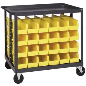 QUANTUM STORAGE SYSTEMS QRC-4D Bin Cart, Mobile, 4 Levels | CG9TTK