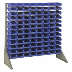 QUANTUM STORAGE SYSTEMS QRU-12S-210-96BL Single Sided Bin Rail Unit 96 Bin Blue | AF4TKC 9JDE2