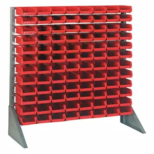 QUANTUM STORAGE SYSTEMS QRU-12S-220-96RD Single Sided Bin Rail Unit 96 Bin Red | AF3XGX 8E502