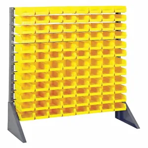 QUANTUM STORAGE SYSTEMS QRU-12S-220-96YL Single Sided Bin Rail Unit 96 Bin Yellow | AF3XWJ 8ER56