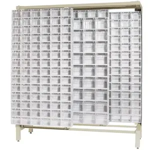 QUANTUM STORAGE SYSTEMS QS-305306-52 Free Standing Slider System, 364 Cups, 52 Bins | CG9DTG