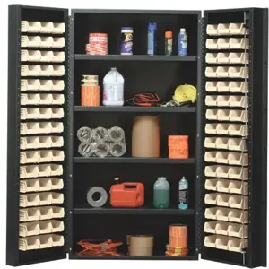 QUANTUM STORAGE SYSTEMS QSC-36-96-4IS Cabinet, 36 Inch Width, 4 Adjustable Shelves, 96 Ultra Bins | CG9ECM