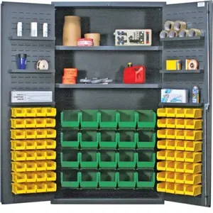 QUANTUM STORAGE SYSTEMS QSC-4804 Cabinet, 48 Inch Width, 6 Door Shelves, 84 Ultra Bins | CG9ECV