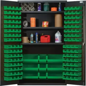 QUANTUM STORAGE SYSTEMS QSC-48S Cabinet, 48 Inch Width, 3 Adjustable Shelves, 137 Ultra Bins | CG9ECX