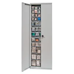 QUANTUM STORAGE SYSTEMS QSC-QTB79-61 Bin Cabinet, Tip Out, 26-1/4 x 10 x 79-1/2 Inch Size, 61 Bins, Gray | CG9HPV