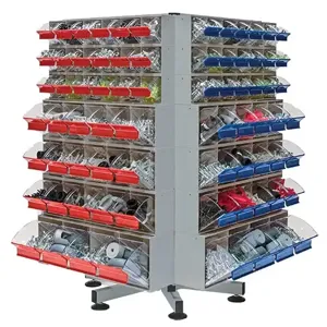 QUANTUM STORAGE SYSTEMS QTB-SPIN148 Bin Spinner, Tip Out, 4 Sided | CG9TTP