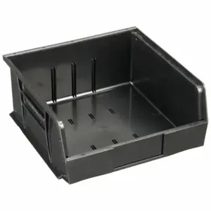 QUANTUM STORAGE SYSTEMS QUS235BK Hang and Stack Bin, 11 Inch x 10 7/8 Inch x 5 Inch, Black, Label Holders, QUS235BK | CT8JRC 9EYP8